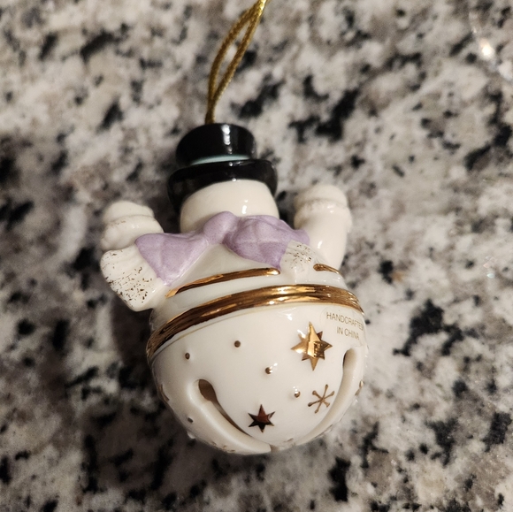 Lenox Snowman Jinglebell ornament - Picture 2 of 3